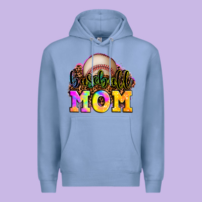 Baseball Mom Premium Hoodie Designed By Oliviacreatesart