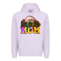 Lilac baseball mom Premium Hoodie - OliviaCreatesArt