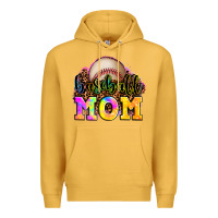 Mustard baseball mom Premium Hoodie - OliviaCreatesArt