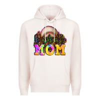 Pale Pink baseball mom Premium Hoodie - OliviaCreatesArt