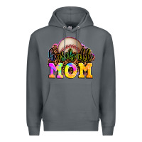 Rock baseball mom Premium Hoodie - OliviaCreatesArt