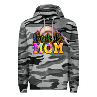 Slate Camo baseball mom Premium Hoodie - OliviaCreatesArt