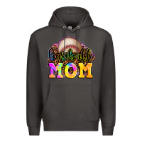 Smoke baseball mom Premium Hoodie - OliviaCreatesArt