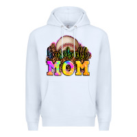 White baseball mom Premium Hoodie - OliviaCreatesArt