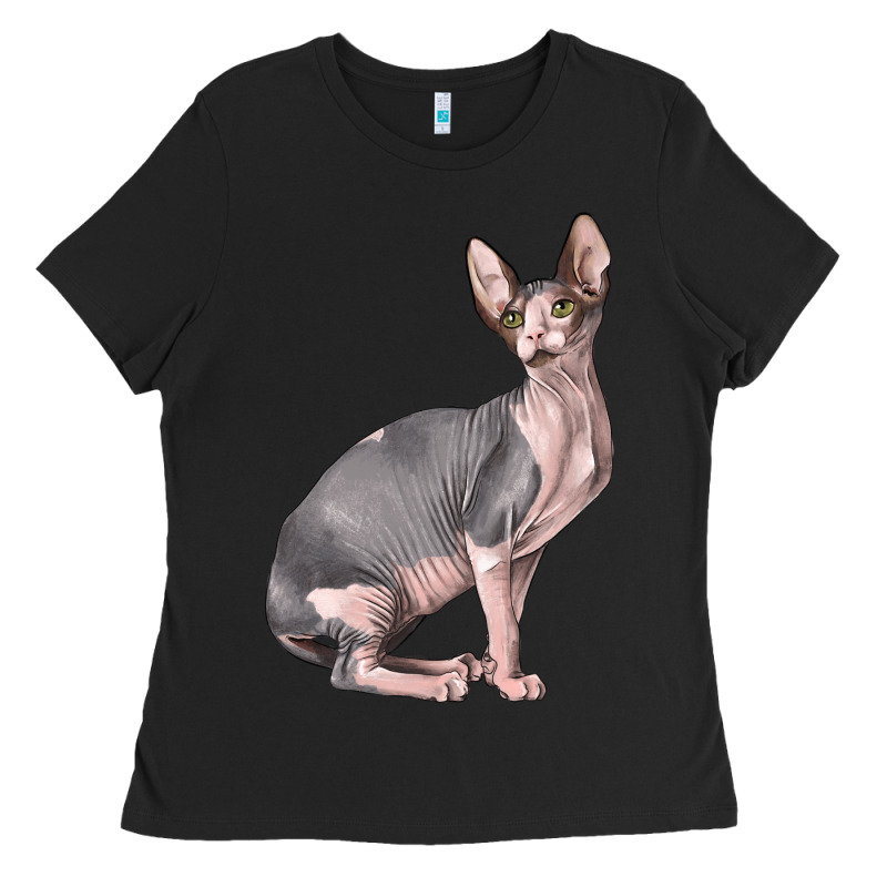 Sphynx Cat Ladies Tee by LillyAllenDesigns | Teevron