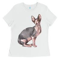 White Sphynx Cat Ladies Tee - LillyAllenDesigns