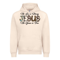 Sandshell His Love is Strong Jesus His Grace is Free Urban Hoodie - CowhideDigitalArt