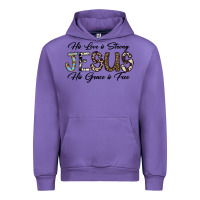 Tulip His Love is Strong Jesus His Grace is Free Urban Hoodie - CowhideDigitalArt
