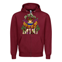 Burgundy Nacho average mini Mexico Zipper Hoodie - HowdyJamesFarm