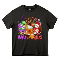 Asphalt Happy Hallothanksmas coffee cups Heavy Core Tee - NancyCooperArtShop