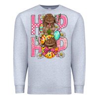 Heather Grey Hip Hop Easter Premium Sweatshirt - BundleAndBundleShop