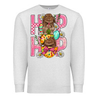 Oatmeal Heather Hip Hop Easter Premium Sweatshirt - BundleAndBundleShop