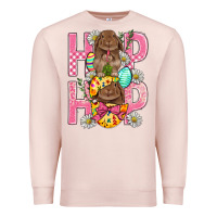 Pale Pink Hip Hop Easter Premium Sweatshirt - BundleAndBundleShop