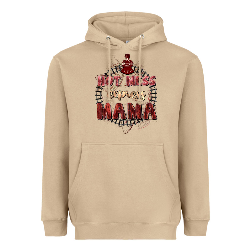 Hot Mess Express Mama Mother's Day Heavyweight Hoodie by FaDigitalArtStudio | Teevron