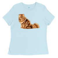 Baby Blue Persian Cat Ladies Tee - LillyAllenDesigns