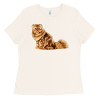 Bone Persian Cat Ladies Tee - LillyAllenDesigns