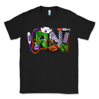 Black Halloween RN Registered Nurse Classic Tee - LillyAllenDesigns