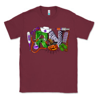 Burgundy Halloween RN Registered Nurse Classic Tee - LillyAllenDesigns