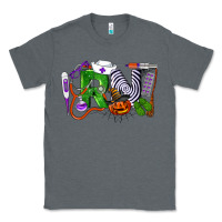 Charcoal Heather Halloween RN Registered Nurse Classic Tee - LillyAllenDesigns