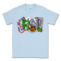 Dusty Blue Halloween RN Registered Nurse Classic Tee - LillyAllenDesigns
