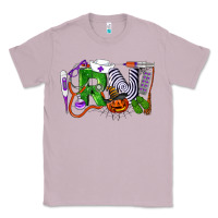 Lilac Halloween RN Registered Nurse Classic Tee - LillyAllenDesigns