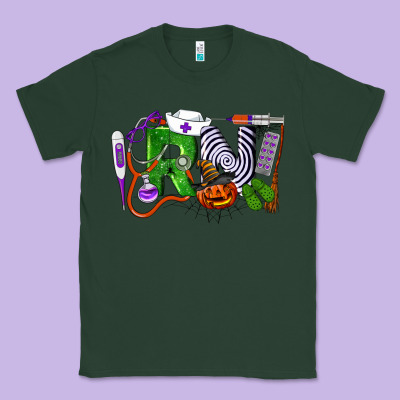 Halloween Rn Registered Nurse Classic Tee Designed By Lillyallendesigns