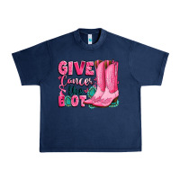 Navy give cancer the boot Urban Heavy Tee - LillyAllenDesigns