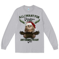 Moon Dust All I Want For Christmas Is You Just Kidding I Want Cats Long Sleeve Tee - Bettercallsaul