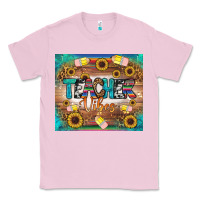 Bubblegum Pink teacher vibes tumbler Classic Tee - BundleAndBundleShop