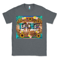 Charcoal Heather teacher vibes tumbler Classic Tee - BundleAndBundleShop