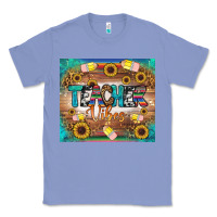 Colony Blue teacher vibes tumbler Classic Tee - BundleAndBundleShop