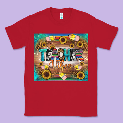 Teacher Vibes Tumbler Classic Tee Designed By Bundleandbundleshop