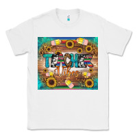 White teacher vibes tumbler Classic Tee - BundleAndBundleShop
