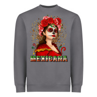 Storm Sugar skull girl with Mexicana Heavyweight Sweatshirt - NancyCooperArtShop
