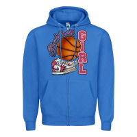 True Royal Basketball girl Zipper Hoodie - HowdyJamesFarm