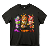 Asphalt Happy Hallothanksmas coffee cups Heavy Core Tee - NancyCooperArtShop