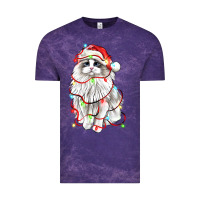 Cloud Purple christmas ragdoll cat Vintage Tee - LillyAllenDesigns