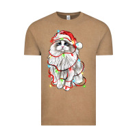 Vintage Coffee christmas ragdoll cat Vintage Tee - LillyAllenDesigns