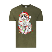 Vintage Olive christmas ragdoll cat Vintage Tee - LillyAllenDesigns