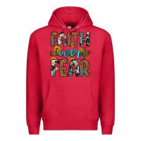 Cardinal faith over fear Premium Hoodie - OliviaCreatesArt