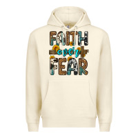 Sandshell faith over fear Premium Hoodie - OliviaCreatesArt
