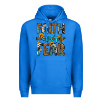 True Royal faith over fear Premium Hoodie - OliviaCreatesArt