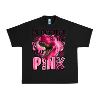 Black in october we wear pink dinosaur Urban Heavy Tee - LillyAllenDesigns