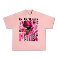 Salmon in october we wear pink dinosaur Urban Heavy Tee - LillyAllenDesigns