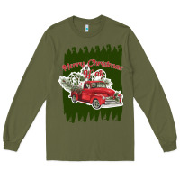 Army Green merry christmas y'all truck Long Sleeve Tee - Bettercallsaul