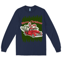 Navy merry christmas y'all truck Long Sleeve Tee - Bettercallsaul