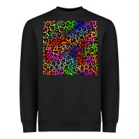 Black Pride leopard seamless pattern Heavyweight Sweatshirt - NancyCooperArtShop