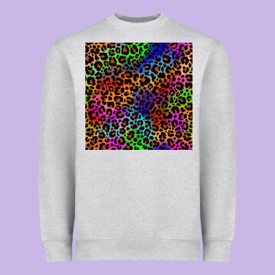 Pride Leopard Seamless Pattern Heavyweight Sweatshirt Designed By Nancycooperartshop