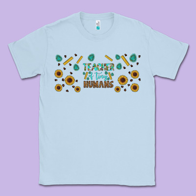 Teacher Of Tiny Humans Libbey Glass Classic Tee Designed By Bundleandbundleshop