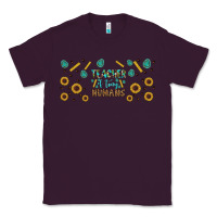 Plum teacher of tiny humans libbey glass Classic Tee - BundleAndBundleShop